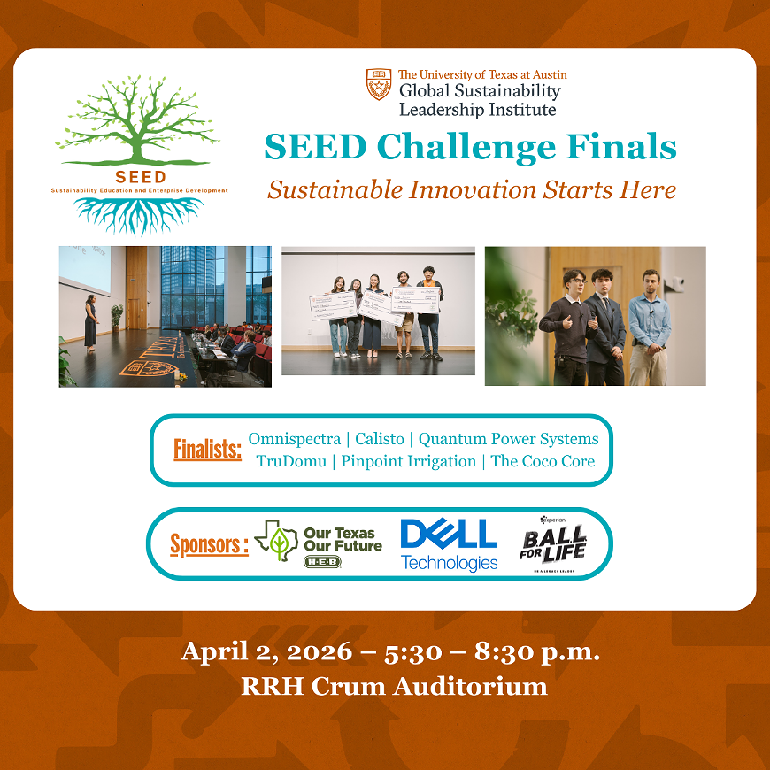SEED Challenge flier with sponsors and ventures