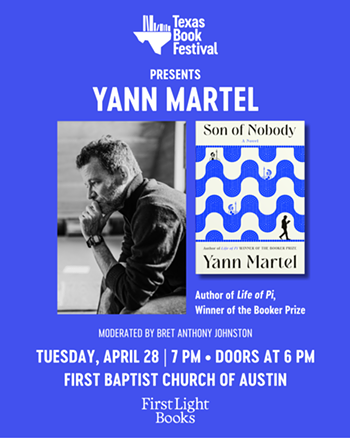 Image: Texas Book Festival Presents Yann Martel: Son of Nobody