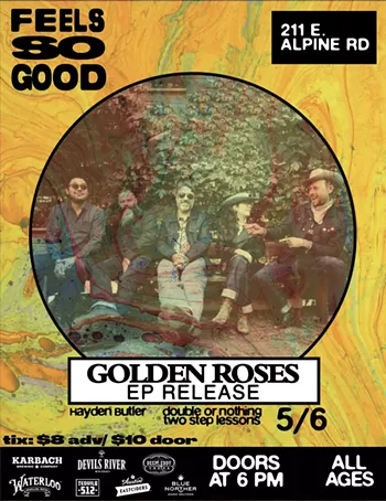 Image: The Golden Roses (EP release), Hayden Butler, two-step dance lessons w/ Double or Nothing