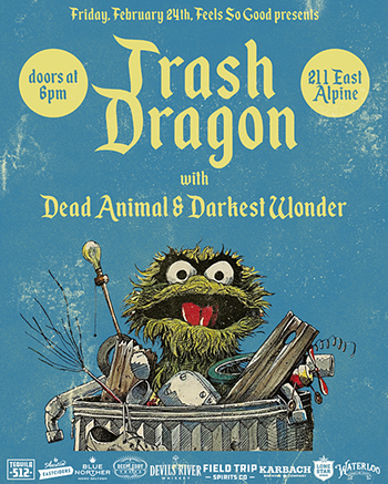 Image: Trash Dragon, Dead Animal, Darkest Wonder