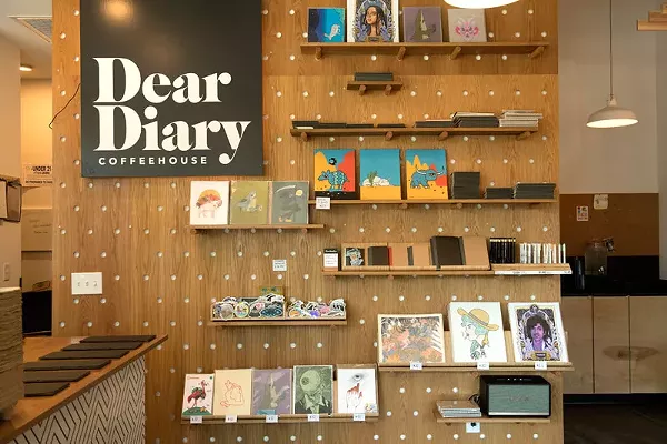 Best Array of Art Supplies in a Vegan Coffeehouse