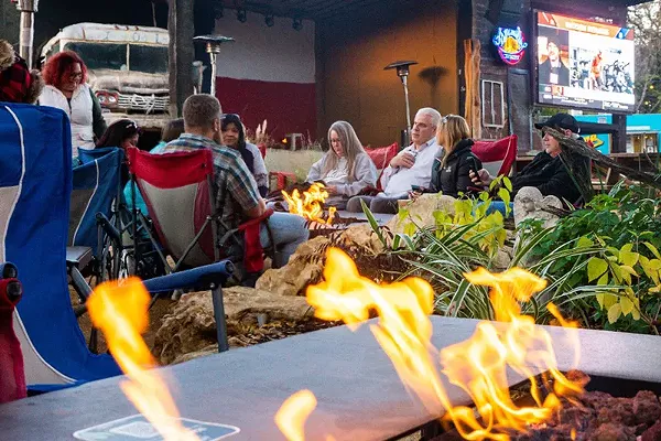 Best Firepit Situation at a Bar