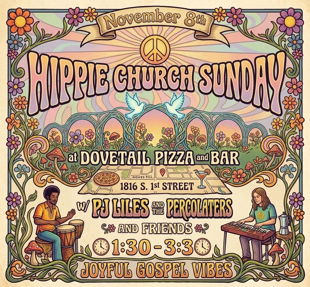 Poster for Hippie Church Sunday in Austin