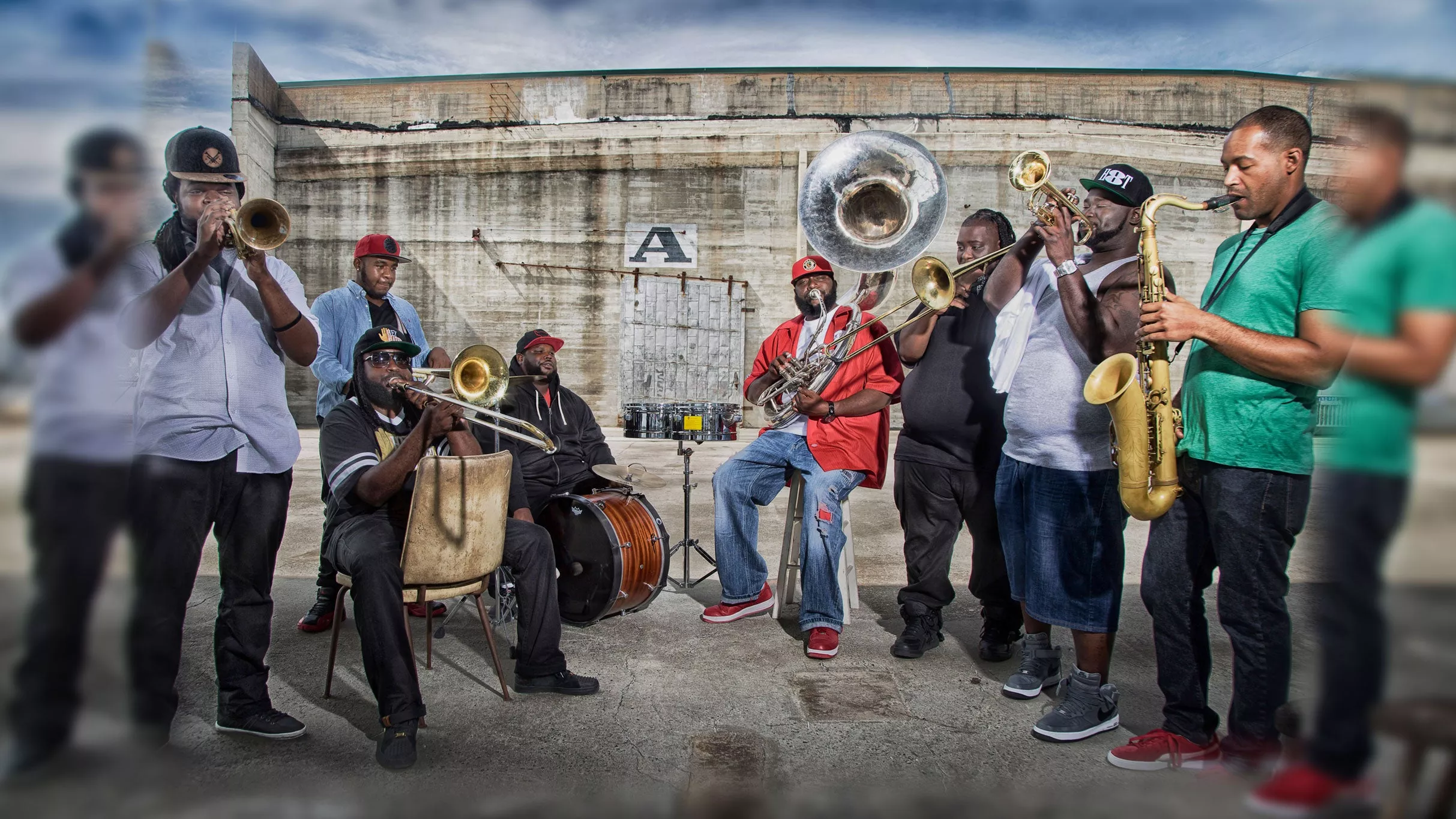 Hot 8 Brass Band Austin concert poster